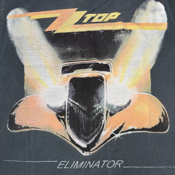 Riff Stars ZZ Top Band T-Shirt Med 24x23.5 - Picture 2 of 3